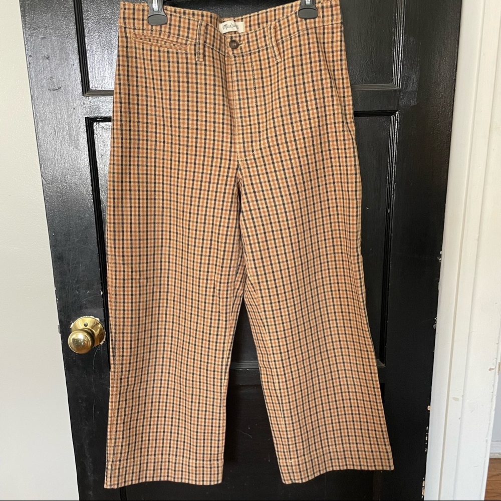 Madewell slim wide leg crop